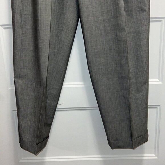 GIANNI Versace Vintage Gray High Waist Pleated Pants Trousers Size XL - Picture 8 of 14